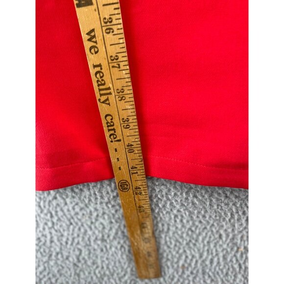 JOA Dress Womens Small Red Sheath Halter Cut Out Knee Length Side Slit Office* - Picture 9 of 10